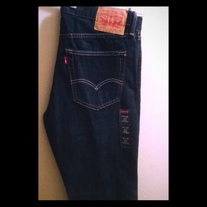 LEVIS 527 SLIM BOOTCUT DARK WASH BLUE JEAN 34 X 32
